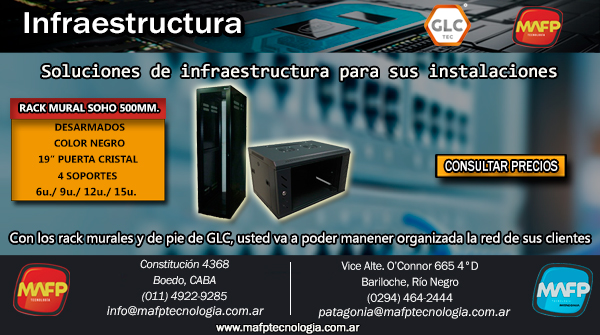 📢 En MAFP le ofrecemos soluciones en #infraestructura para sus instalaciones.
👉 Organice la red de sus clientes con los #rack murales y de pie de #GLC
💲 Acceder al precio 🔗 bit.ly/35qW4Sk
⚠ Sólo venta al Gremio

#rackmural #rackdepie #cableadoestructurado <a href="/Mafp1271/">MAFP Tecnologia</a>