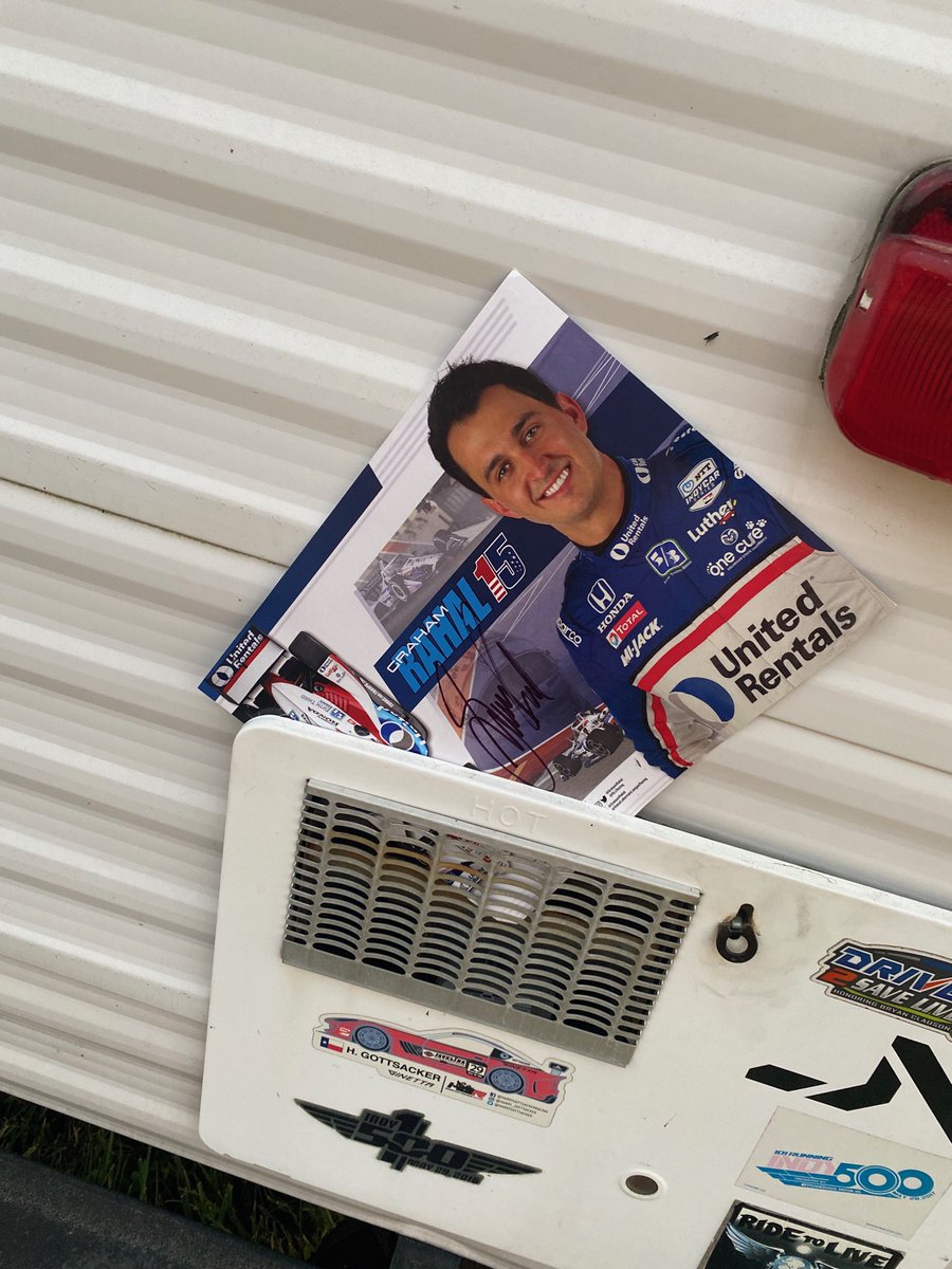 JeremyMagrum's tweet photo. @GrahamRahal did you leave this at Scott’s camper? If so, he says thanks and sorry he missed you! https://t.co/FvCUbO4QCd