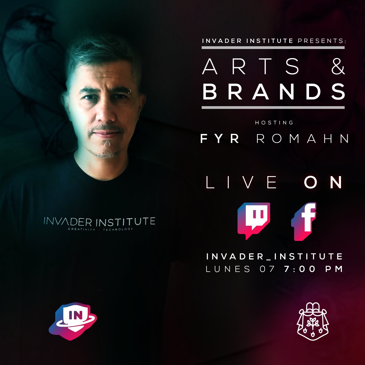 No te pierdas mañana por Twitch a Fyr Romahn!
¡Nos vemos a las 7:00 pm!
shorturl.at/jmAUX