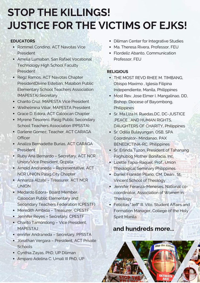 natoreyes's tweet photo. Today is the Global Day to #StopTheKillingsPH. This coincides with the opening of the session of the UN Human Rights Council. More than 500 human rights advocates are calling on the Philippine government to stop the killings and bring the perpetrators to justice. https://t.co/1hl7H20axo