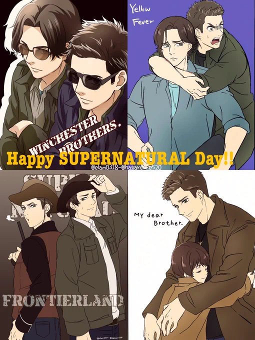 Happy SUPERNATURAL Day!I'm really happy to meet you guys!!!  #SUPERNATURAL #SupernaturalNeverDies #SupernaturalDay #SPn #SPNFamily #SPNFamilyForever #DeanWinchester #samwinchester #JensenAckles #JaredPadalecki #J2 