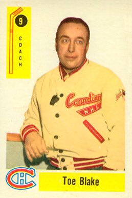 An interesting variant of a  #Habs trainer’s jacket, as worn by Toe Blake. It’s main feature is a lack of blue highlight, and with, what I fantasize is, American and Polish flags embroidered of the sleeve.