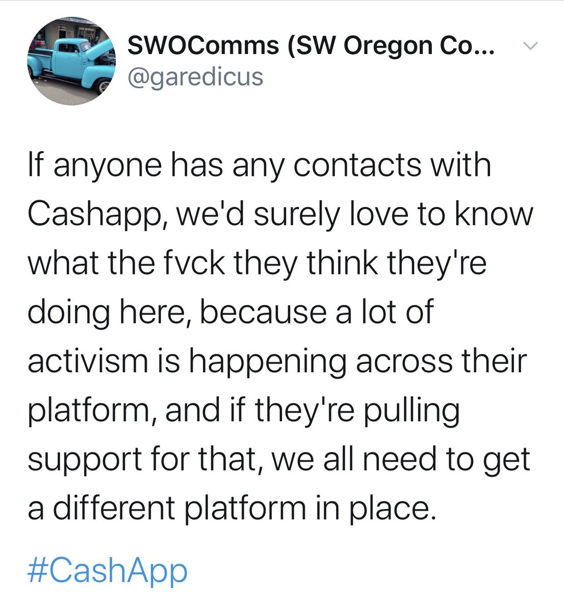 Looks like  @CashApp has pulled the account of one of the adhoc antifa groups in Portland. CashApp will have to be very vigilant because antifa open new accounts left & right, & they know how to evade detection (which they are discussing now).  @venmo &  @gofundme need to step up.