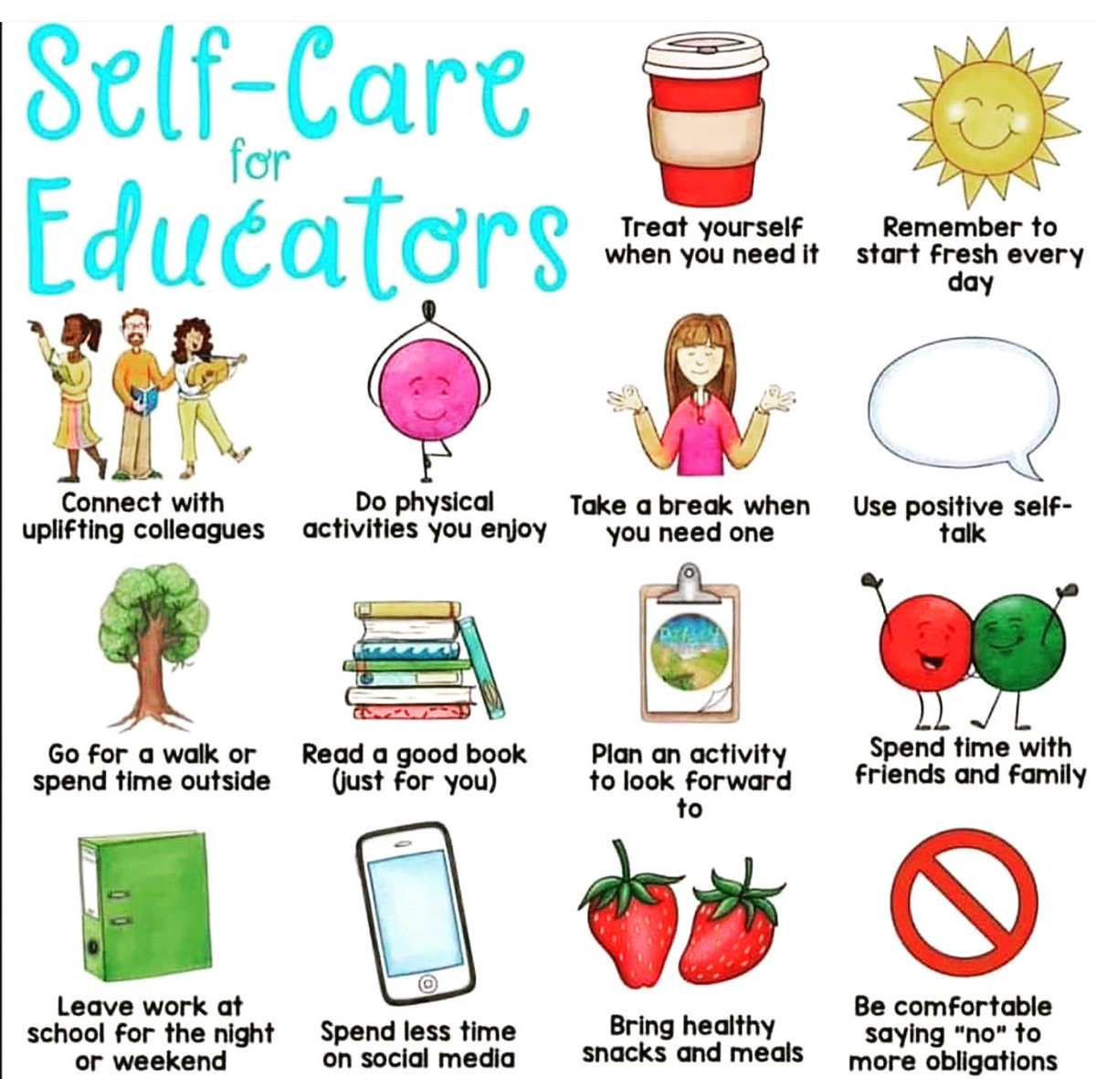 AP_MBoyd's tweet photo. Remember, we must refill our own cup to be able to pour into the children!☀️ #selfcare #selfcareforeducators #sundaymotivation https://t.co/dQdWrwUIXw