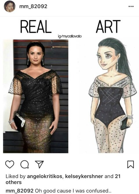 Demi en esa cuenta subia cosas relacionadas con su musica, proyectos a futuro, fotos personales con su familia y de cuando era chiquita, memes que le hacian los fans etc.