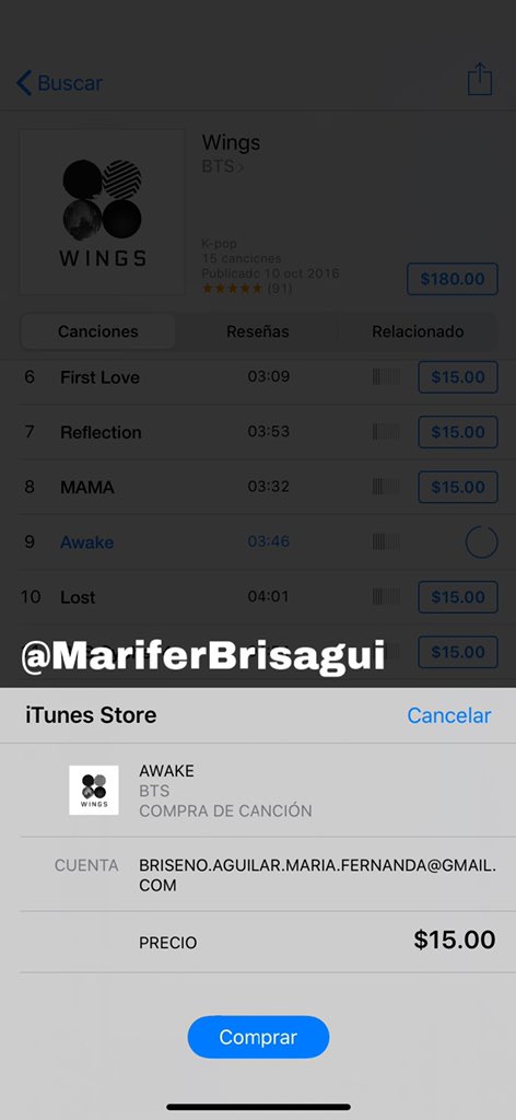 My_Ferchim1306's tweet photo. Corran a comprar Awake si aun no lo hacen para que pueda ser número 1 en iTunes Mexico!
Es una canción súper bonita 🥰@JinMonterrey gracias por organizar la compra 💜
#MexicoIsAwake #4YearsWithAwake https://t.co/C1XXQHjx8x