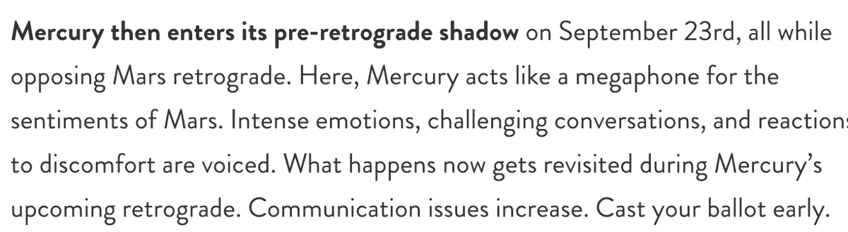 I really hope this reaches someone on here today, because you know how I was talking about communication and translations and etc last time I was here? Well that shit is about to be on 1000x bc mercury will JOIN mars’ retrogade on the 23rd: