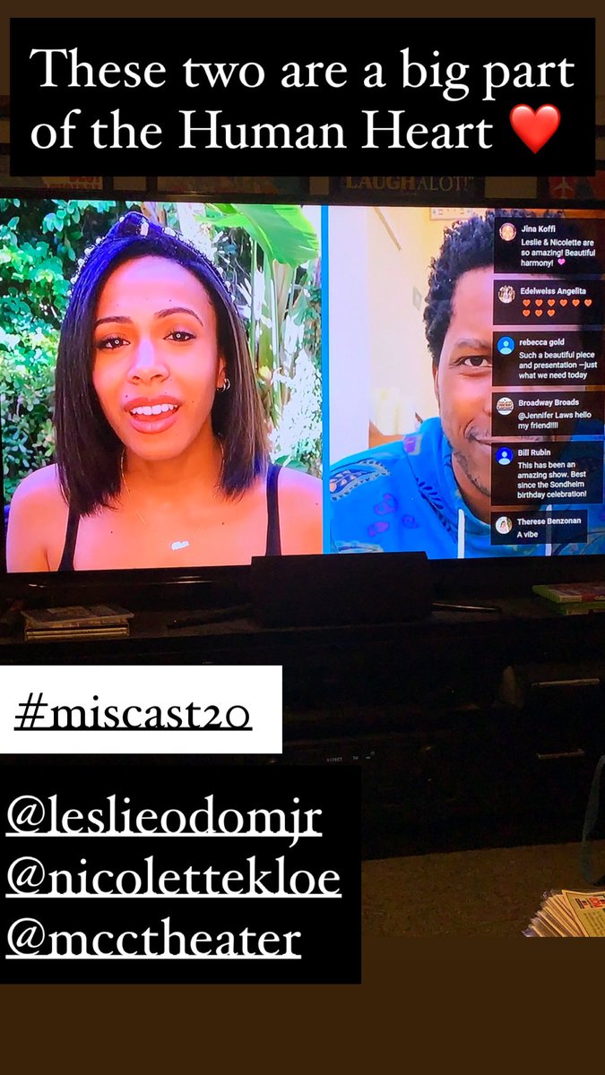 ColoringBWAY's tweet photo. The @mcctheater and all that they create fills this humanโs heart! Thank you @leslieodomjr and Nicolette Robinson! โค๏ธ#miscast2020 https://t.co/yMVpeGoTeq