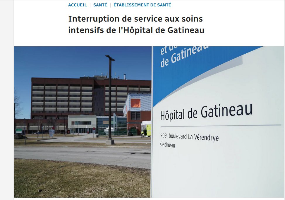 2) Over the weekend, the Hôpital de Gatineau suspended its intensive-care service following a sit-in protest by burned out nurses on Friday. This has occurred as the Outaouais region has been recording slightly more  #COVID19 cases than during the first wave in the  #pandemic.