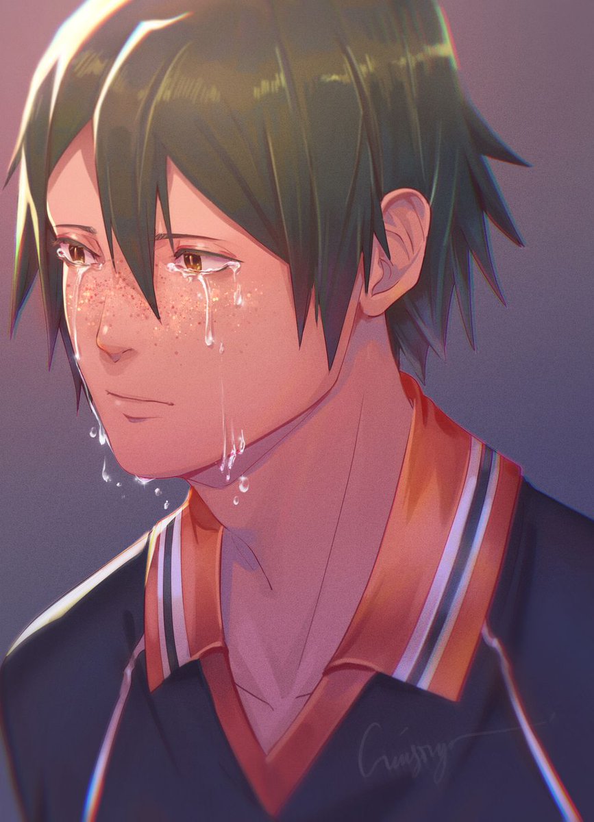 Crimson On Twitter It Must Be Hard Carrying The Stars On His Skin 山口忠 ハイキュー イラスト Haikyuufanart
