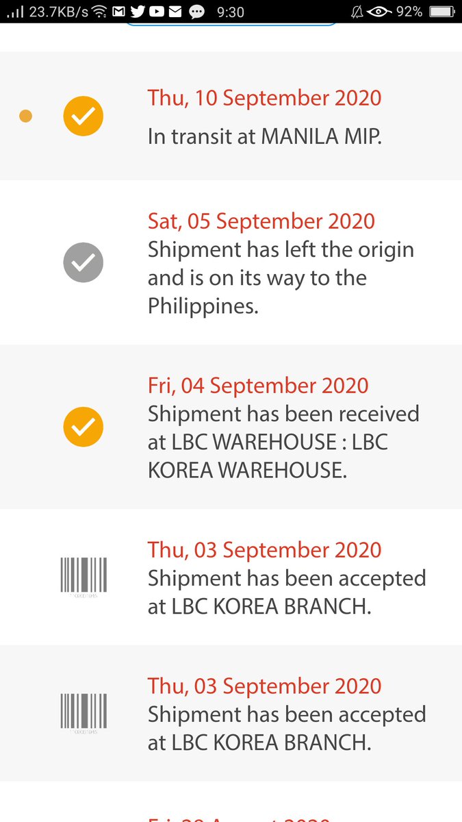 box 2 new tracking - 121952009033112Box 5 - napick up na kahapon ni courier (2-3 weeks arrival)