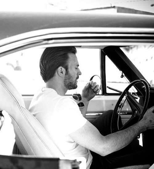 Chris Evans, black & white aesthetic; a thread