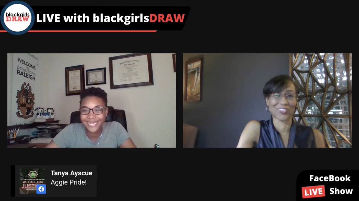Fabulous conversation with <a href="/ZenaKHoward/">Zena Howard</a> ! So grateful for her words of advice. #DoWhatYouLove #blackgirlsDRAW  facebook.com/blackgirlsDRAW…