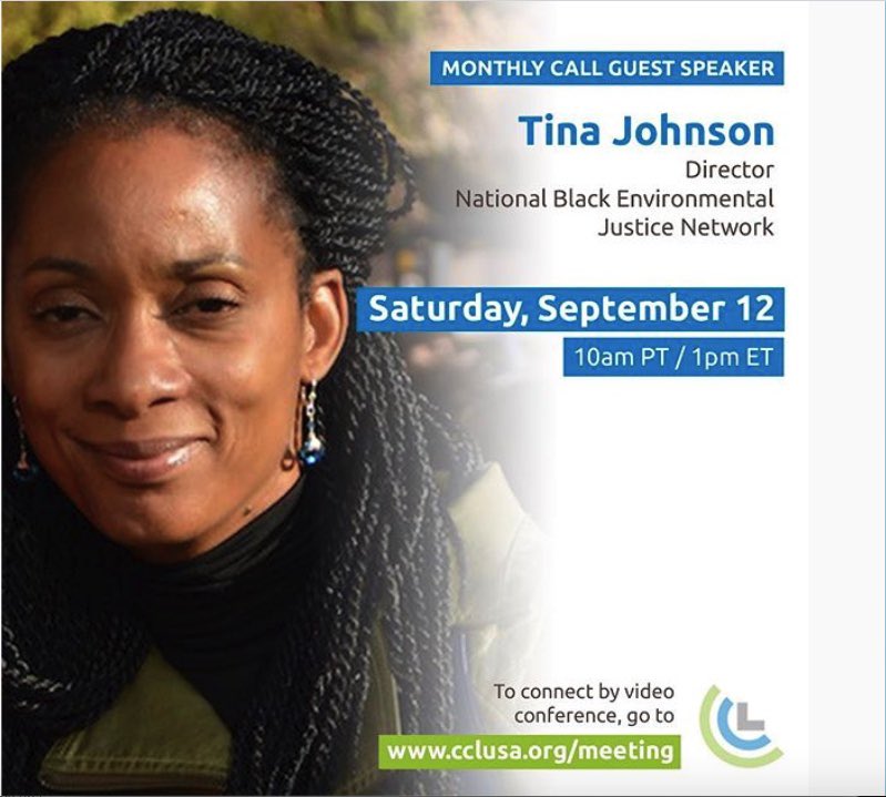Did you get to watch director of NBEJN, Tina Johnson’s, great talk this weekend?
If not you can find the recording on Youtube at youtu.be/KaxIEm4uQ_
⠀⠀⠀⠀⠀⠀⠀⠀
#climatechange #globalwarming #bipartisan #democracy #actonclimate #environmentaljustice #environmentalracism