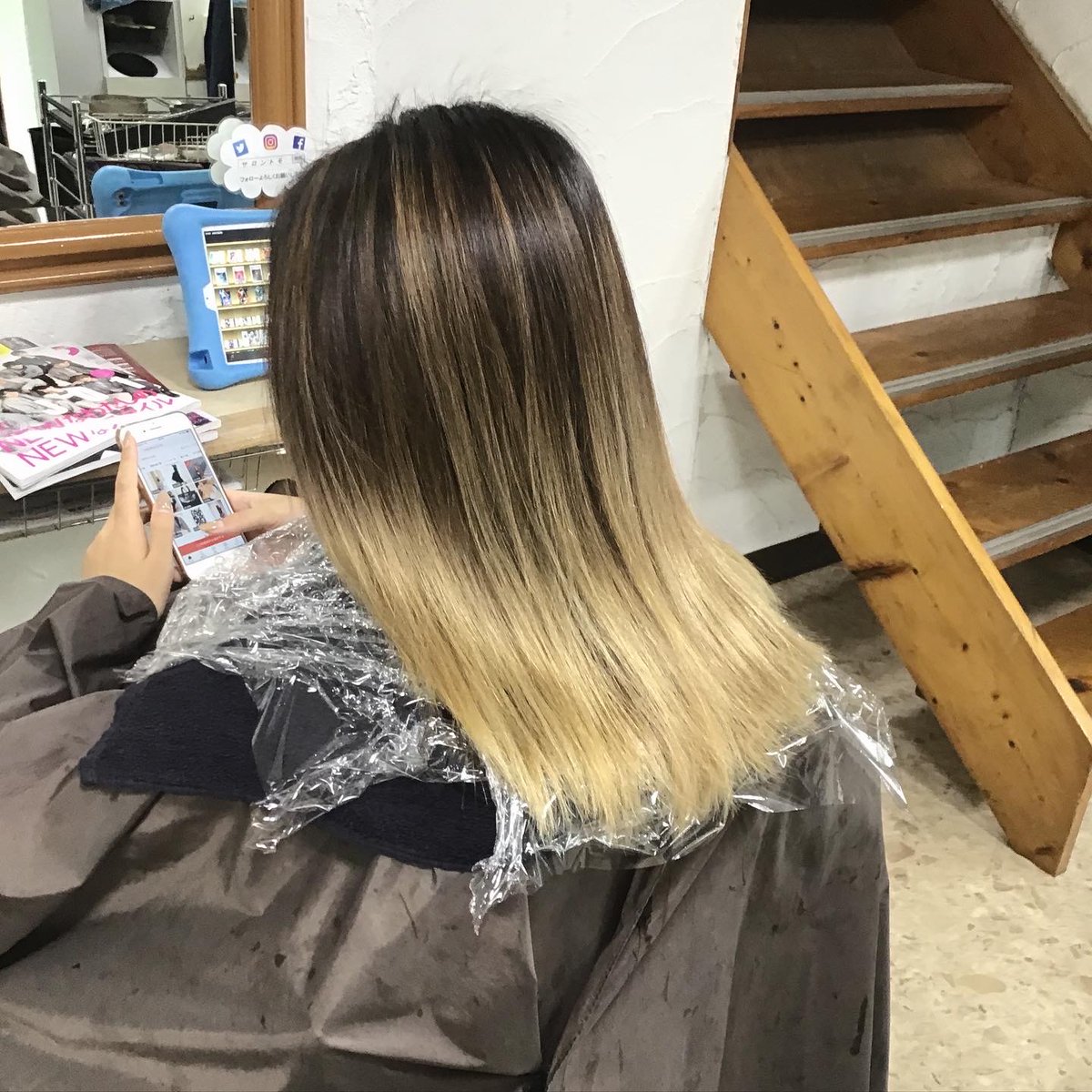 水戸の美容室 Tomo サロントモ 当店の人気カラーリスト 小松崎咲楽が担当 グレージュ系バレイヤージュ スタッフそれぞれ能力が違いますので ご希望の際はお気軽にご指名ください tomoヘアスタイル集 T Co Keyiirz6a9 美容室 水戸