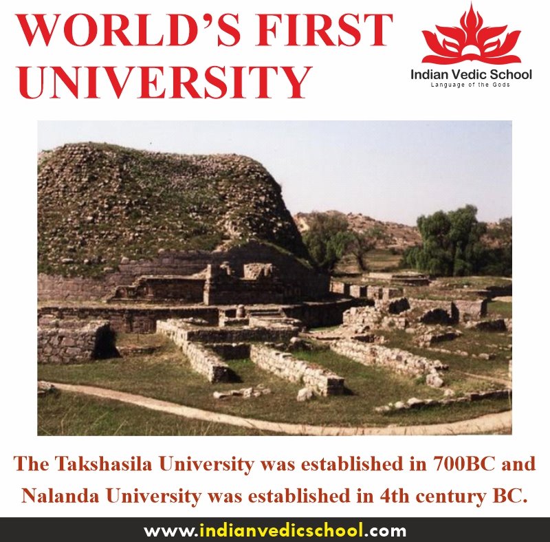 itsvedicschool's tweet photo. World's First University
The Takshasila University was established in 700BC.The Nalanda University was established in 4th century BC.
#indianvedicschool #vedicschool #indian #vedic #school #languageofgods #languageofthegods #language #of #the #gods #didyouknow #takshashila https://t.co/7cuimDNuOr