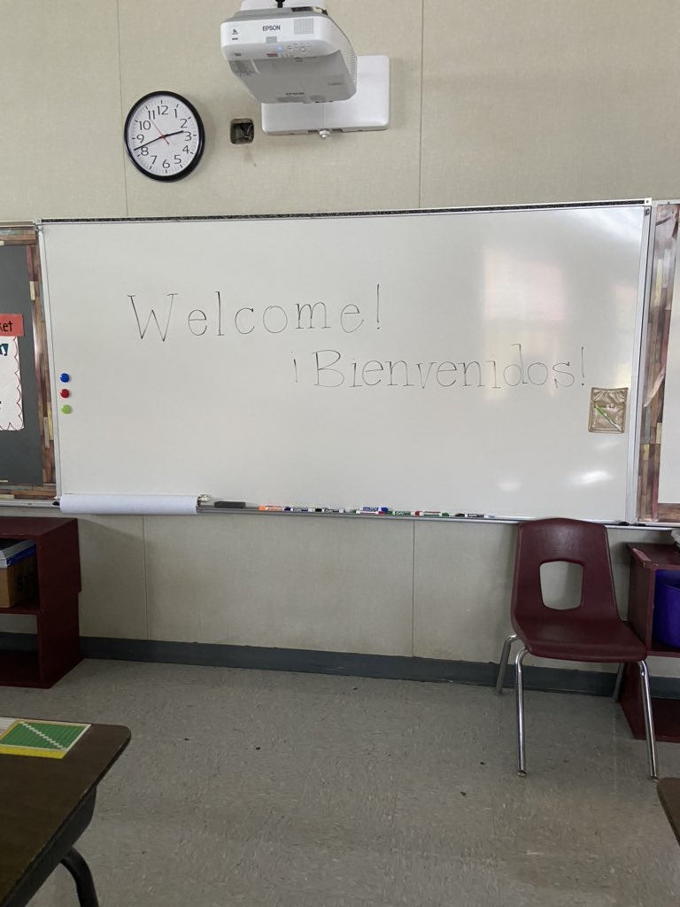 pilgrim_fran's tweet photo. Classroom ready! Super excited to see my students smiling face tomorrow morning!!#plumcreekstrong#lovemyLISD https://t.co/k7YyWRn8Ub