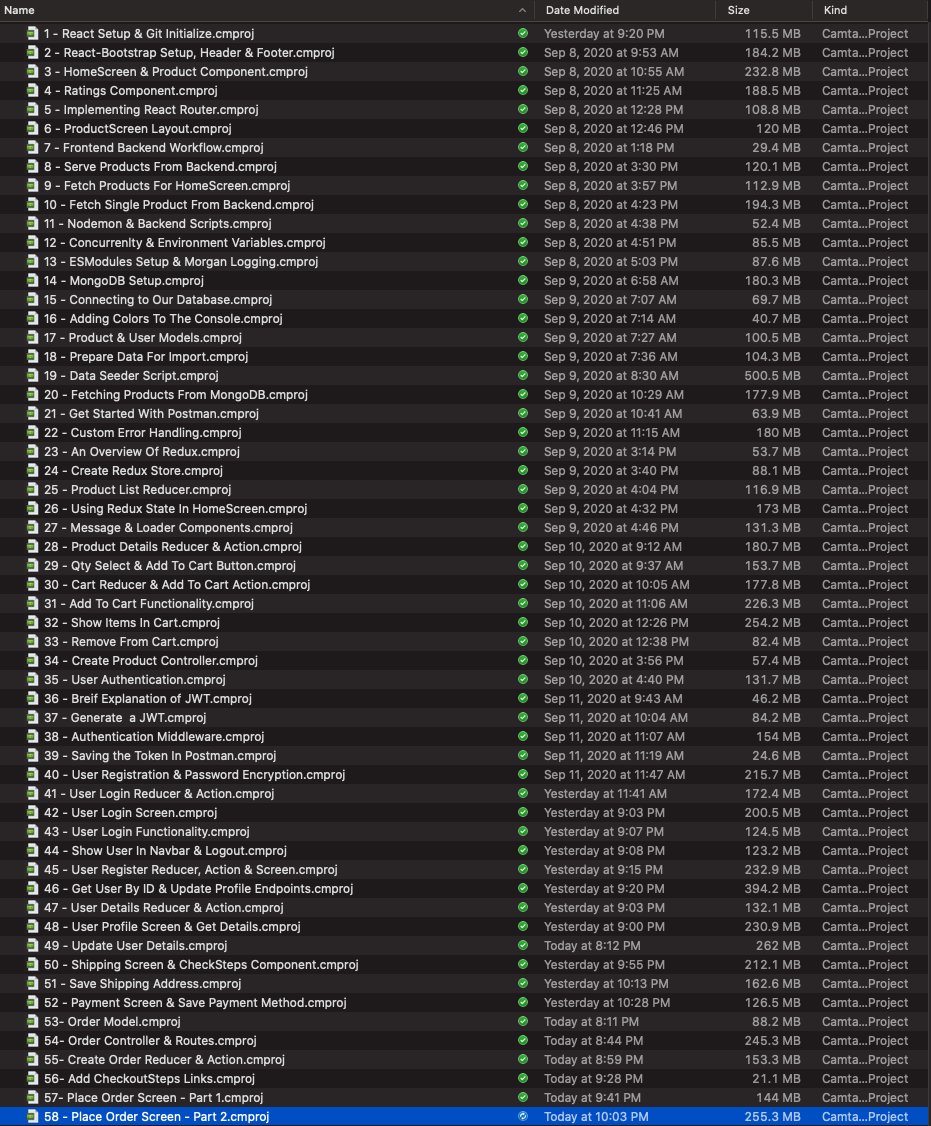 This is going to be one monster of a MERN course. I am probably about halfway done and I have already done 58 videos 😓