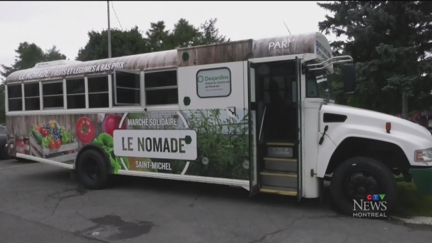 CTVNews's tweet photo. Montreal non-profit turns school bus into food market on wheels https://t.co/m9JojehCab https://t.co/HNj2wCZmma