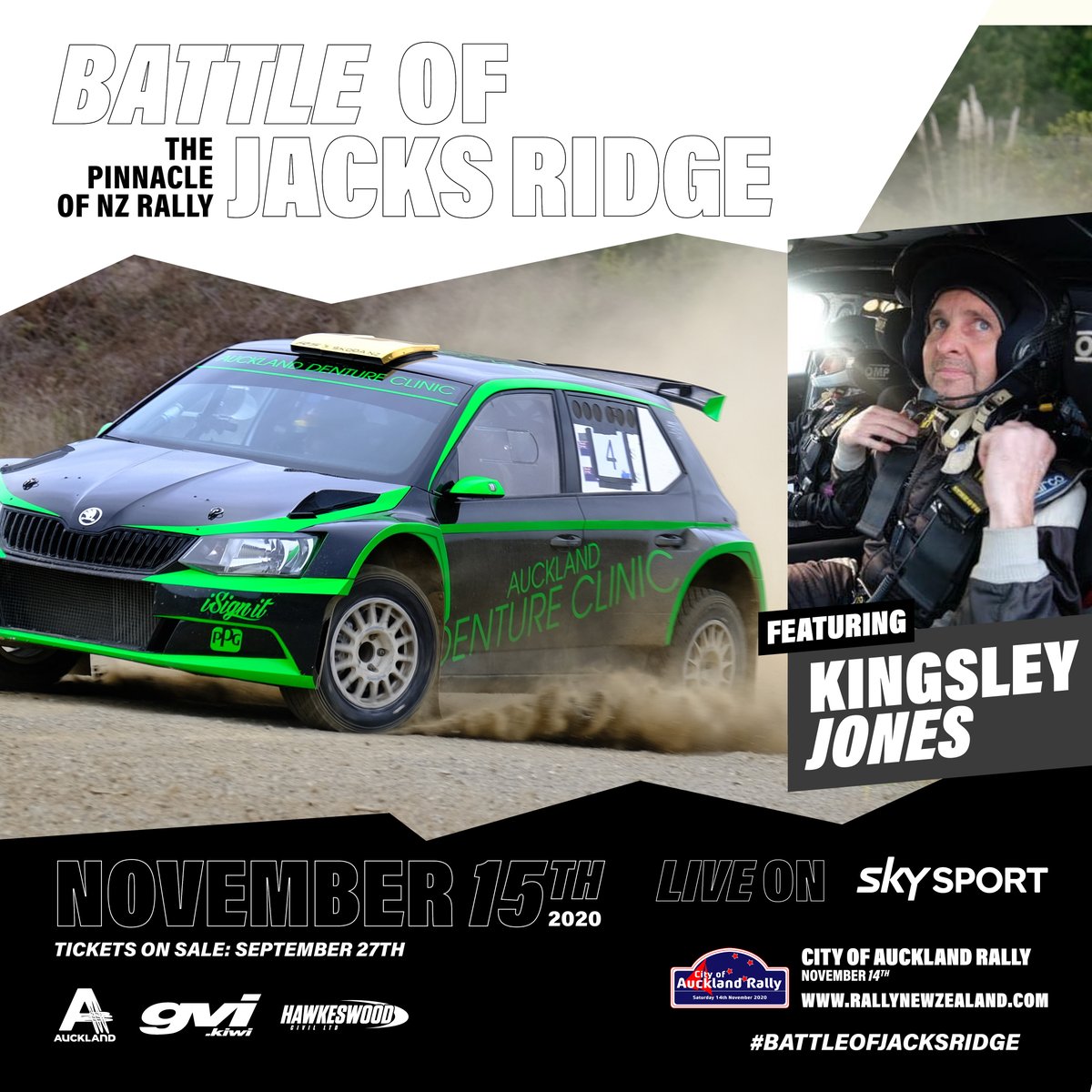 RallyNewZealand's tweet photo. Papakura’s Kingsley Jones is the latest leading New Zealand Rally Championship contender to commit to November’s Battle of Jacks Ridge in Auckland.

Read more here: https://t.co/pMWjMyT3gJ…/major-driver-announcement-kin…/

#Auckland #VisitAuckland #BattleOfJacksRidge #BOJR https://t.co/blkWhr4yTU