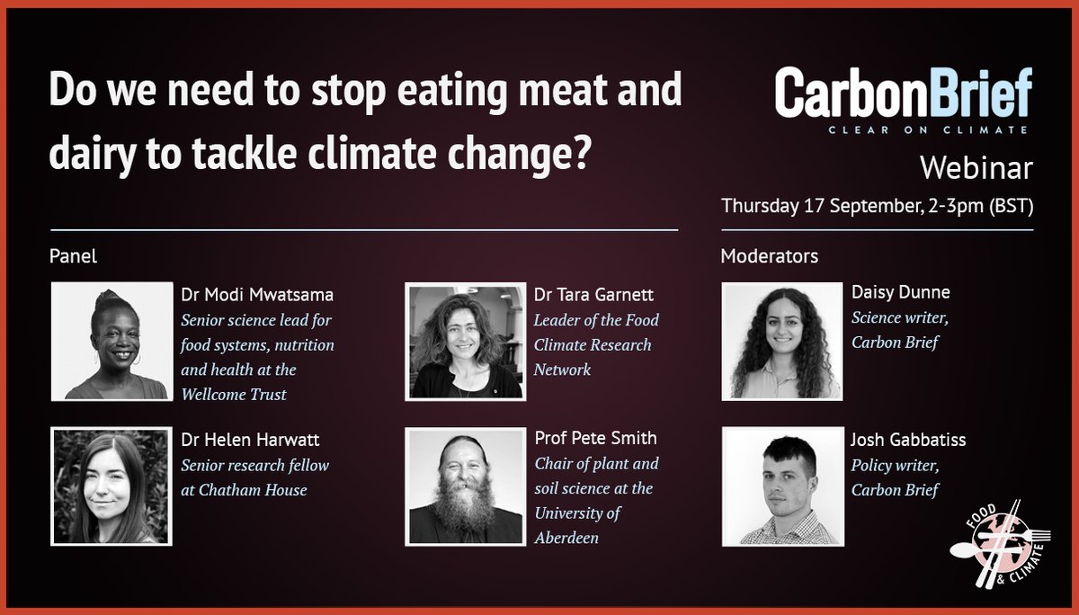 On Thursday at 2pm BST, we will also be holding a webinar where experts will answer the question: “Do we need to stop eating meat and dairy to tackle climate change?”  https://bit.ly/3bEdxb5 7/7