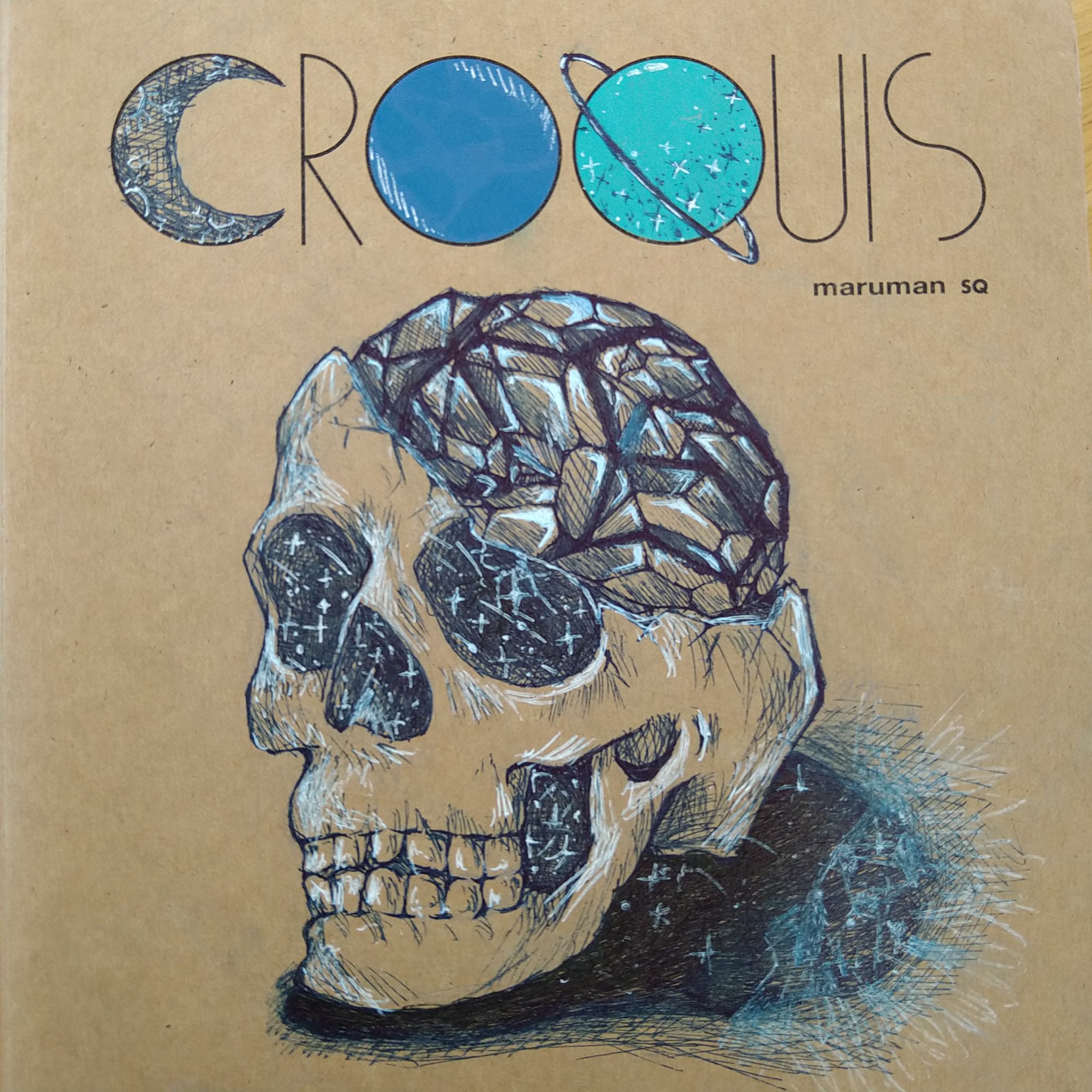 Lemorihu クロッキー帳の表紙にお絵描き 英語と世界史の授業中に完成させた 眠い W ｺｯｸﾘｺｯｸﾘ クロッキー帳 クロッキー帳表紙 イラスト T Co 8xatgvzlid Twitter