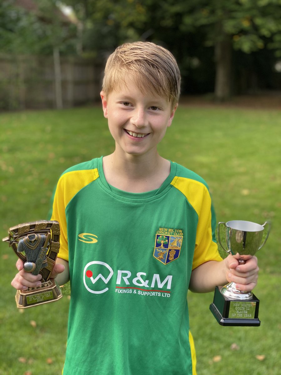 DurlstonHead's tweet photo. Proud (but not boastful) of this young man - New Milton Cricket Club player of the year for his team. https://t.co/AeSAvqQwLk