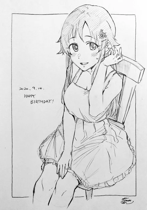 ユッキおたおめ!!!!??
#姫川友紀生誕祭2020

「な、何か言ってよ…プロデューサー…」 なおすましユッキ。

Pは立ったまま気絶している。 