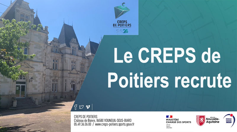 Le <a href="/CREPS86/">CREPS de Poitiers</a> recrute un(e) coordonnateur(trice) de formation avec une double mission : Coordination de formation / Ingénierie de formation et innovation pédagogique.
Retrouvez la fiche poste sur la PEP lnkd.in/dm4H-4c Le challenge vous tente ? Rejoignez nous ! #innovation