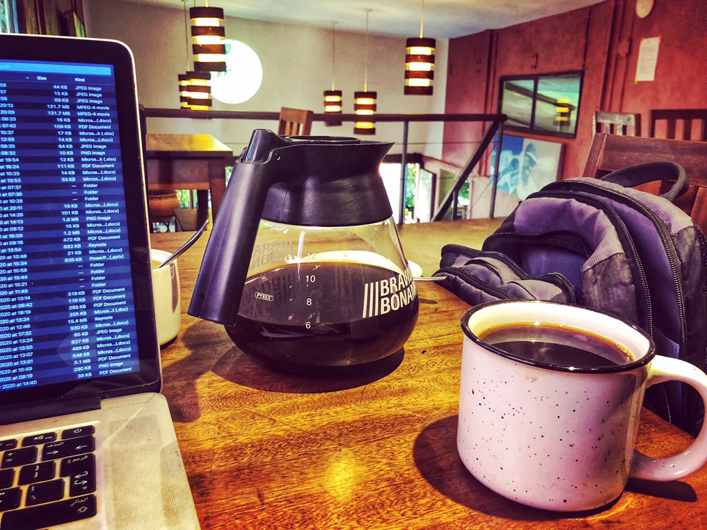 Coffee, then adulting.