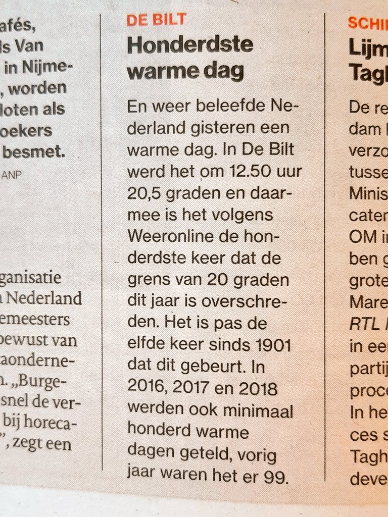 100 keer boven de 20 graden met <a href="/bdbommel/">Brabants Dagblad</a> Hoeveel dagen zonder neerslag tellen we dit jaar al?