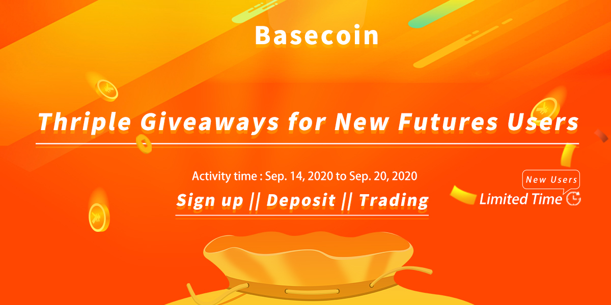 Thriple Giveaways for New Futures Users 
Activity time: Sep,14,2020 to Sep,20,2020
link.medium.com/TbIskZeEL9