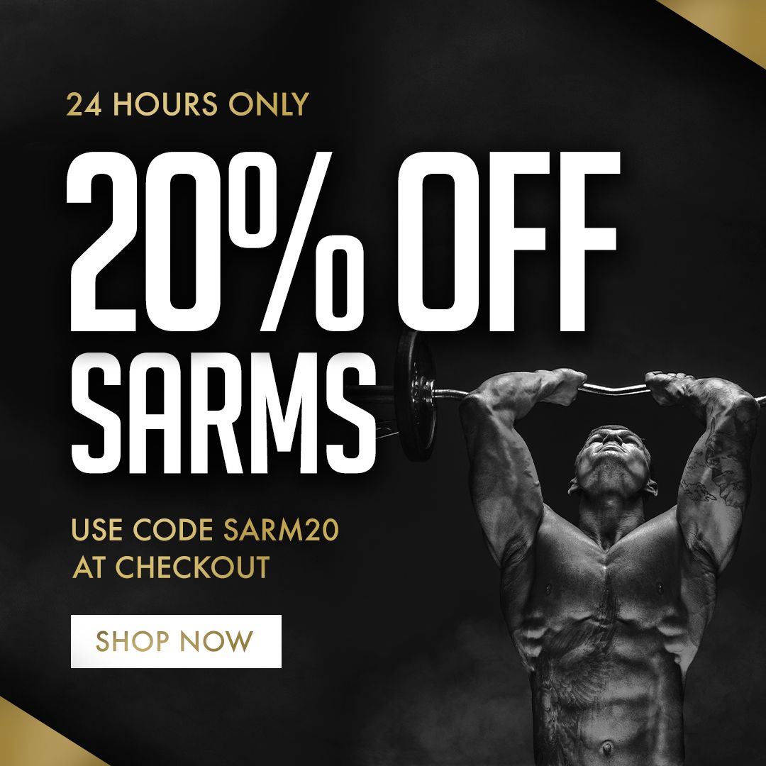 🌟 SARM Sale - 20% Off - 24 Hours - Don't Miss Out 🌟

Are you looking for FAST and NOTICEABLE results in the gym? Buy in the next 24 Hours and save 20% with discount code ECHOSARM20 💪

SHOP NOW 👉 buff.ly/2BlFcMA