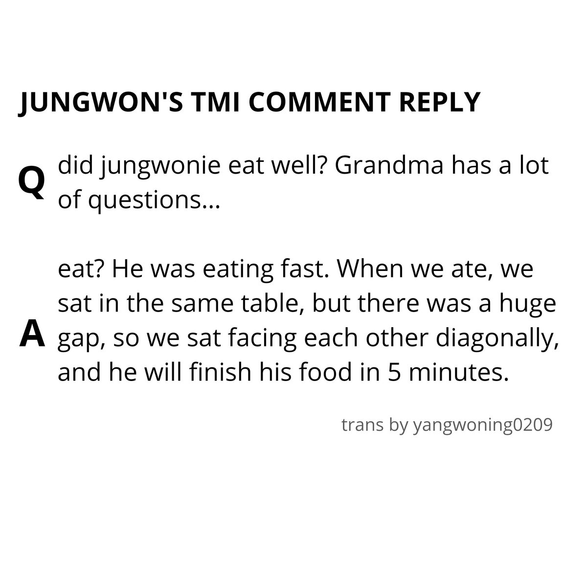 [10] Jungwonie is a good eater