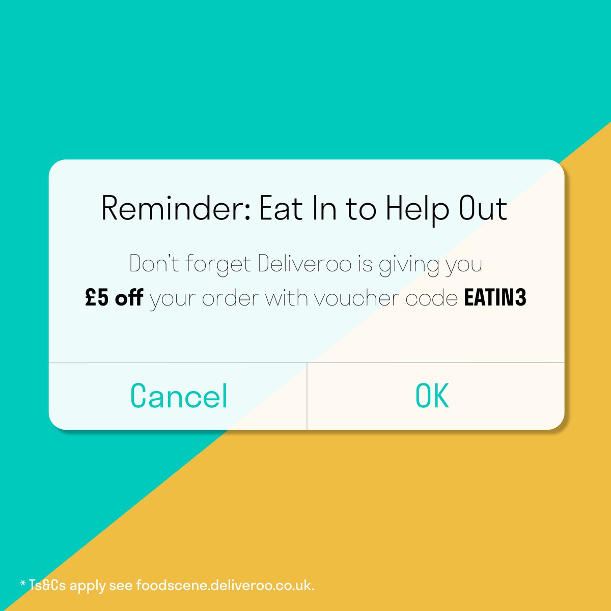 Deliveroo On Twitter This Week S Discount Code Is Eatin3 This Discount Code Is Valid Between 14 09 20 And 16 09 20 Free Delivery Available To New Customers Only And Can Be Used On Orders Over