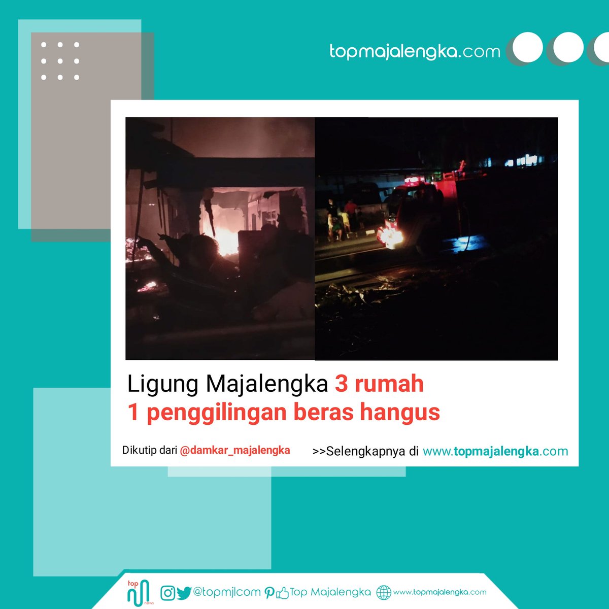topmjlcom's tweet photo. Lagi lagi api... Sekarang Ligung yang merasakan panas!!!
>>Selengkapnya di https://t.co/E7Cs07DD4r

#majalengka #topmjlcom #ngetopkeunmajalengka https://t.co/7POLAoFIo1