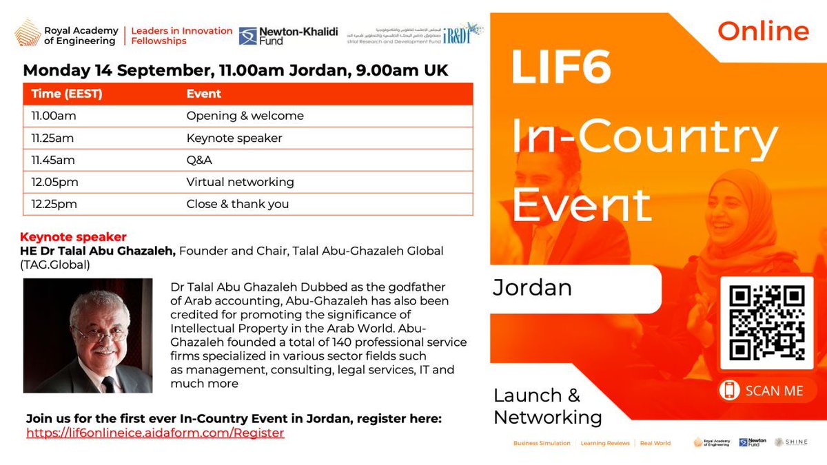 virenlall's tweet photo. We are looking forward to welcoming HE Dr Talal Abu Ghazaleh, Founder and Chair, Talal Abu-Ghazaleh Global #TAGGlobal, as the keynote speaker for the first Jordanian In-Country Event Launch &amp; Networking today at 11am local time. #InnovationLeaders https://t.co/5HZlDHmoQu https://t.co/08JJHqbz8D