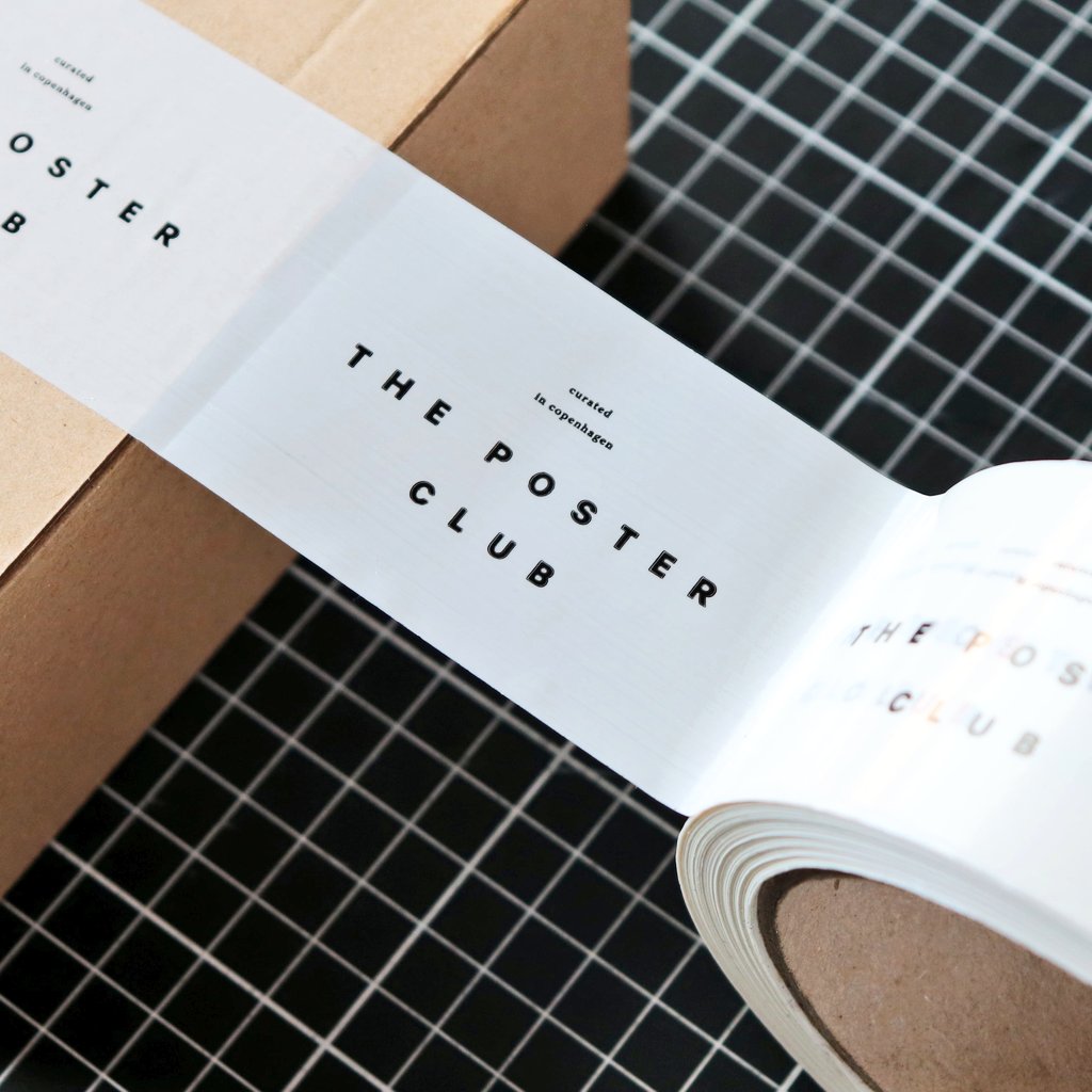 Custom printed vinyl tape for @theposterclub by #AtelierCph