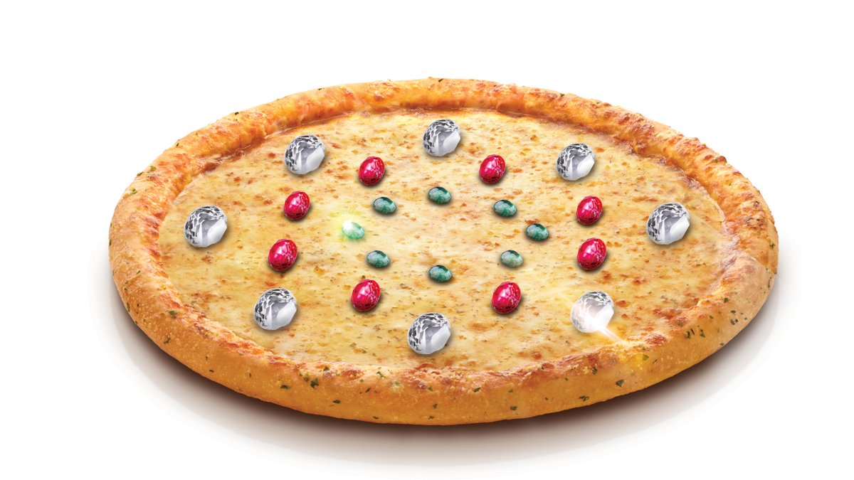 DominosMY's tweet photo. We got Naughty &amp; recreated Red Velvet's Peek-A-Boo pizza! Thoughts? 💎🍕 https://t.co/cPqhUk7Ezt