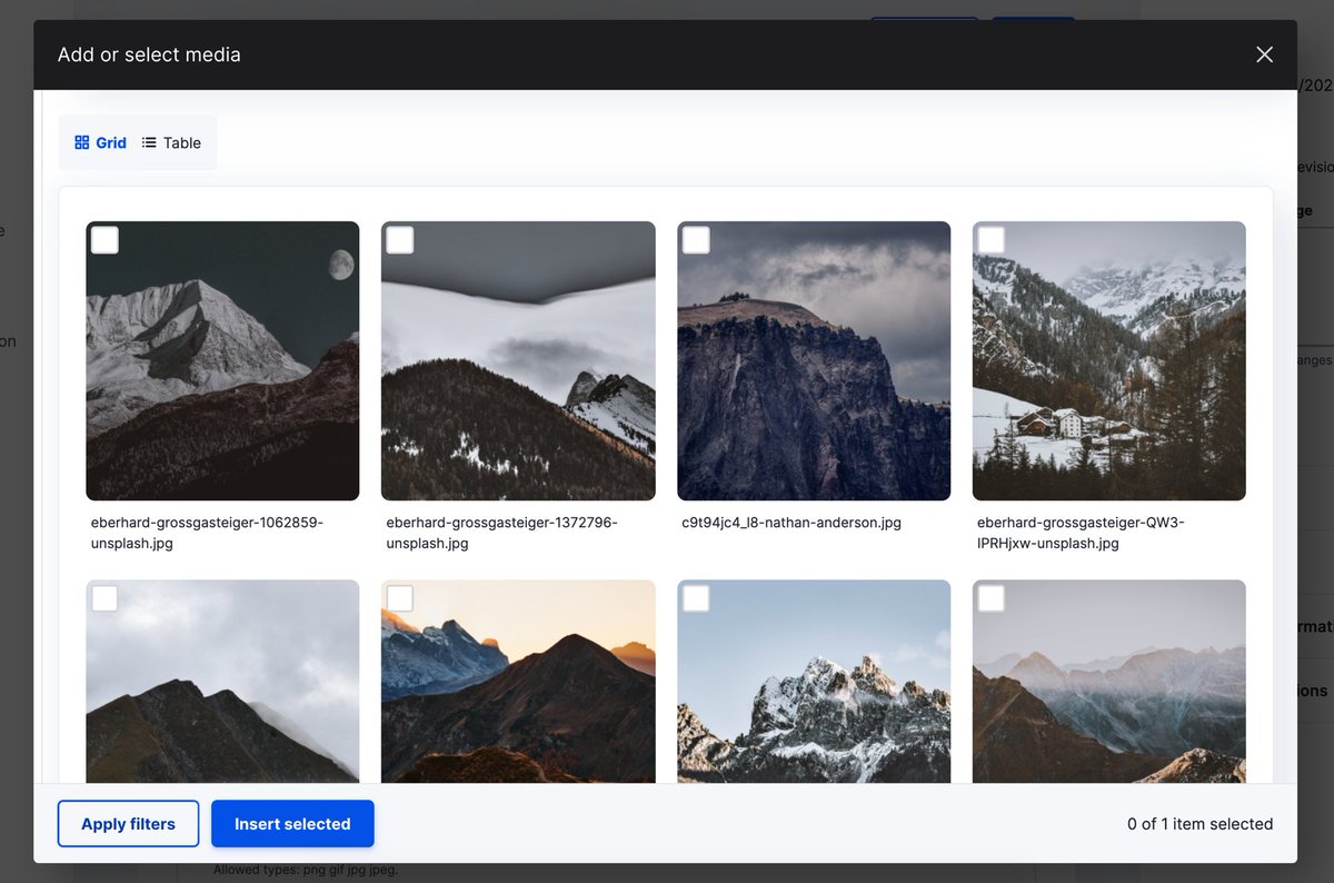 saschaeggi's tweet photo. The work on #Gin is in full swing to get out the first Beta build soonish. This will include a lot of small Design refinements and an overhauled Media library, media selection and media widget.
#GinAdminTheme #GinFutureUI #Drupal #Drupal9 #AdminUI https://t.co/ZVD0fme8Uj