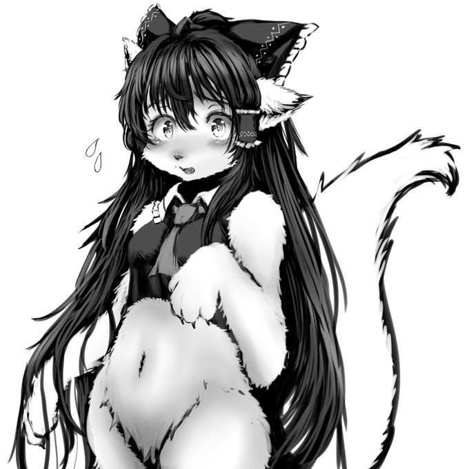 ケモ霊夢さん落書き 