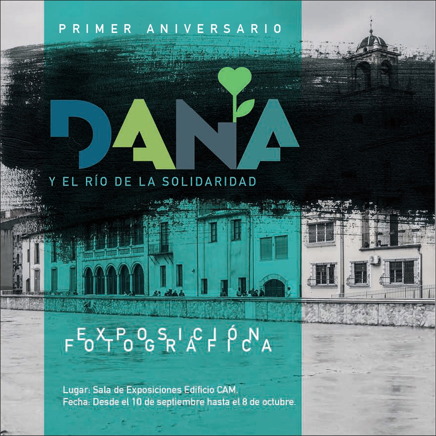 AytoOrihuela's tweet photo. ▶️ Visita la exposición fotográfica con motivo del primer aniversario de la #DANA.
⛈️ "DANA y el río de la solidaridad"

📍Sala de exposiciones del Edificio CAM
📅 Desde el 10 de septiembre hasta el 8 de octubre 
⏱️ Lunes a viernes de 10:00 a 13:30h – 16:00 a 20:00h

#Orihuela https://t.co/kqqda6HAdf