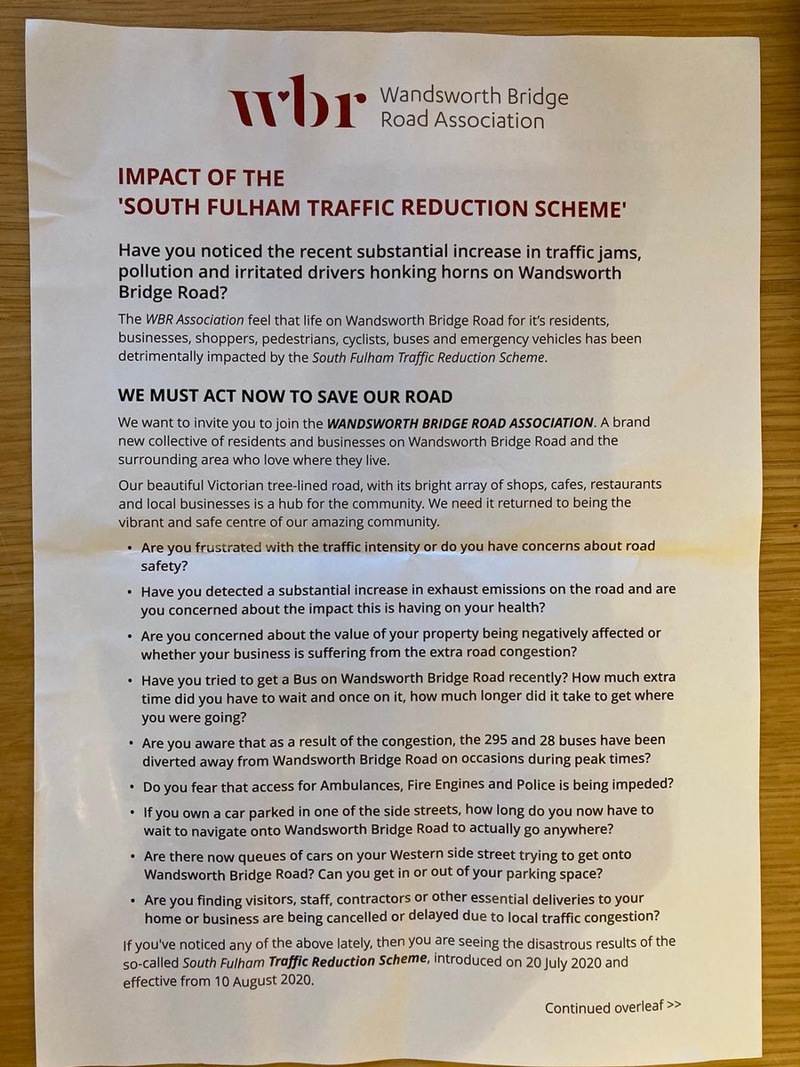 GregHands's tweet image. Good to see the Wandsworth Bridge Road Association @WbrAssociation our campaigning at the weekend against H&amp;amp;F Council’s punitive Fulham Traffic Displacement Scheme. Sign my petition here greghands.com/campaigns/SW6p…