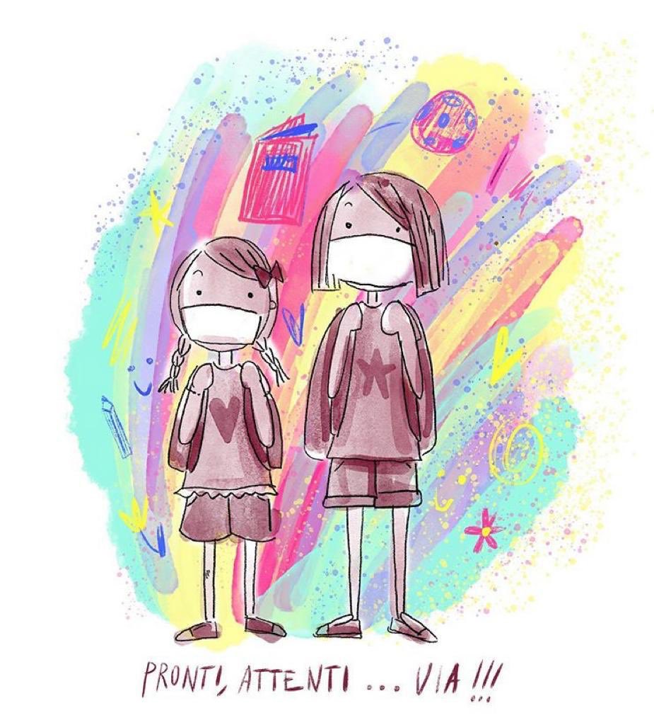 Noi siamo pronti, voi? #buonascuola a tutti! #prontivia #emozioni #scuola #scuola2020 #bambini #primogiornodiscuola tks Silvia Baroncelli