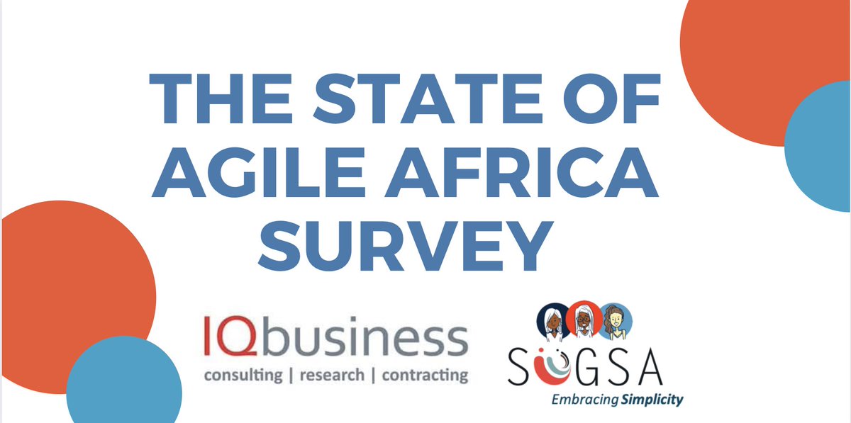 SUGSA's tweet photo. 🌍 We are proud to share the "The State of Agile Africa Survey" with @AgilityIQ 

🧐 The aim is to understand the impact of Agility in Africa and across all industries.

💙 Enter to win a lucky prize!

➡️Click here to take the survey: https://t.co/UhQSXcwswG https://t.co/O9f5AHS81b