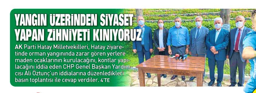 HuseyinYayman's tweet photo. CHP Zihniyetinin orman yangını üzerinden siyaset yapma anlayışına karşı basın açıklaması yaptık

1)Yanan bölge ağaçlandırılacak
2)Maden ocağı iddiası kuyruklu yalan

Bizim de CHP’ye küçük bir sorumuz var
Yangın söndükten sonra gelen Hatay BŞB Başkanı yangın sürerken neredeydi? https://t.co/2CpOGKkSB2