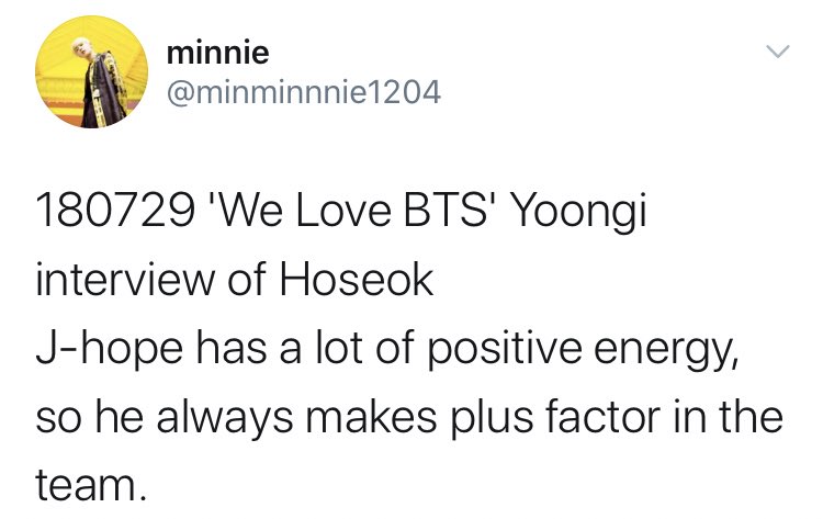 Namjoon & Yoongi about Hoseok:
