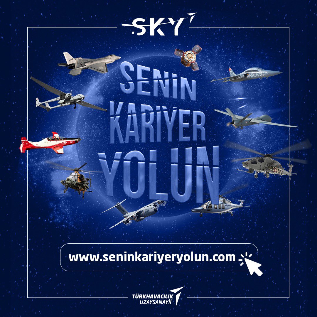 Beklenen gün geldi! SKY Stajyer Mühendis Programı’na hemen başvurarak Türkiye’nin havacılık ve uzay geleceğini TUSAŞ ile birlikte inşa edebilirsin. Detaylı bilgi ve başvuru için: seninkariyeryolun.com Son başvuru tarihi : 27 Eylül 2020 #GözümüzYükseklerde #SeninKariyerYolun