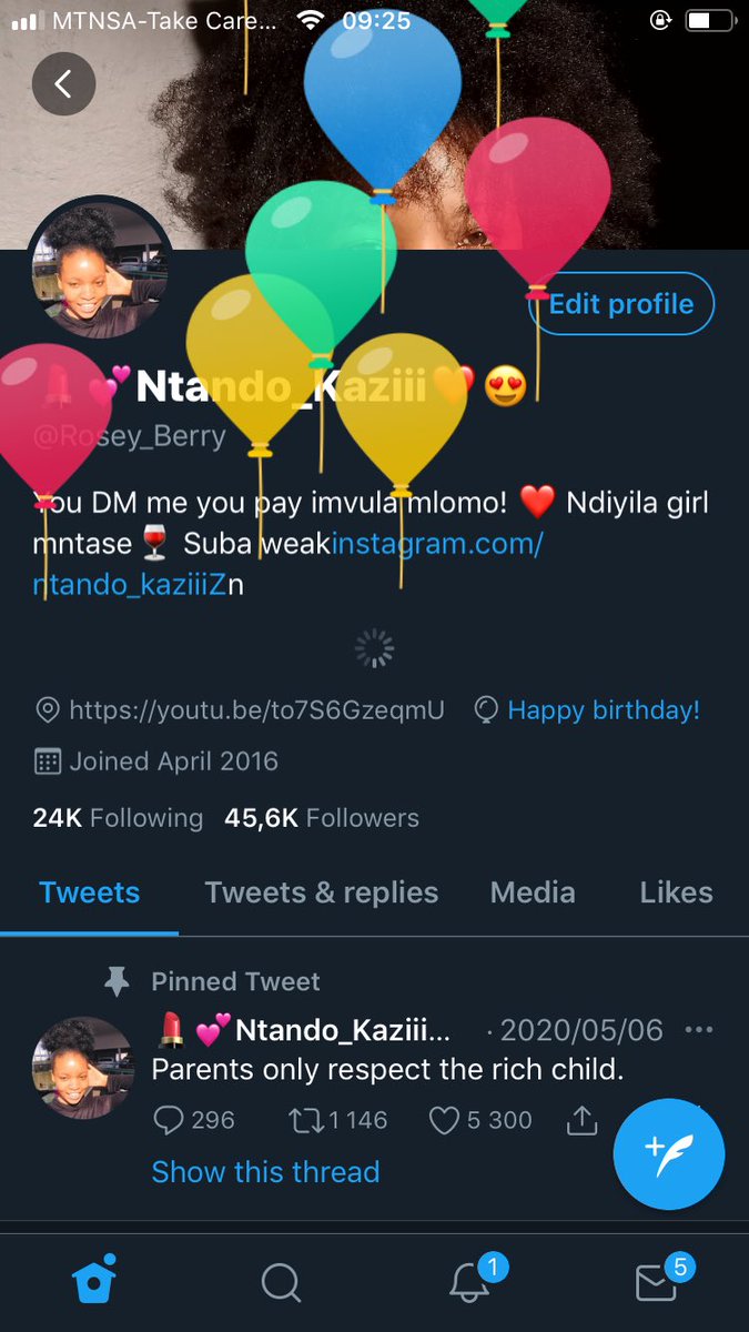 ntando_kaziii's tweet photo. Got the balloons❤️😊 https://t.co/kkn9ByWQB4