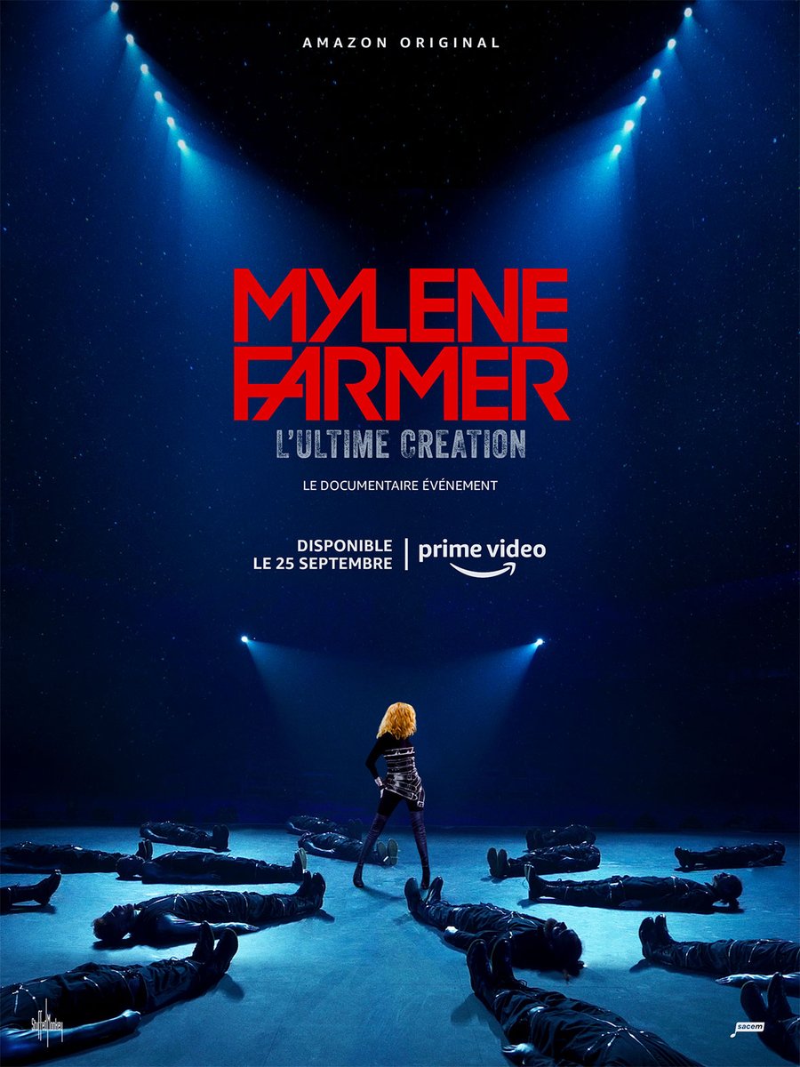 aficiaOff's tweet photo. #MylèneFarmer #UltimeCréation 
C'est officiel... Le documentaire événement sur le dernier show de Mylène Farmer sera disponible le 25 septembre en exclusivité sur Amazon Prime Video 🔥 https://t.co/dX9TNnonbw